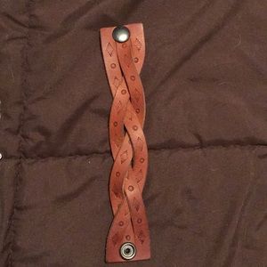 Hand made leather bracelet